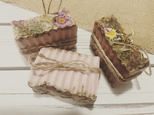 Pressed Flower Bar Soap 4 oz