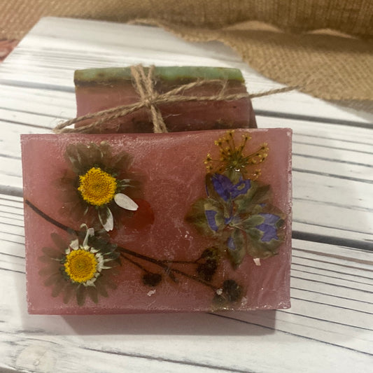 Pressed Flower Bar Soap 4 oz